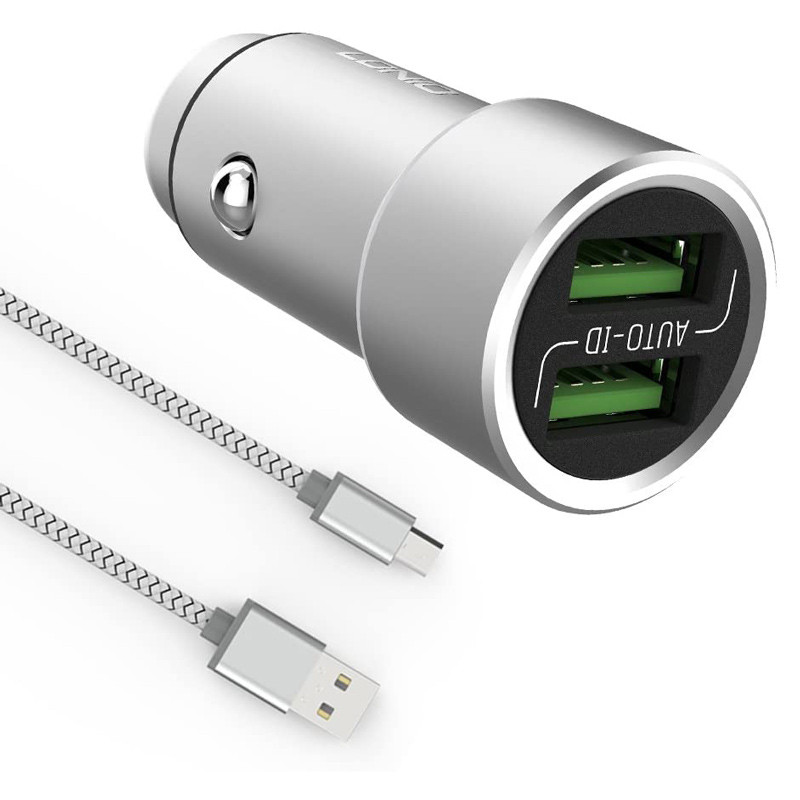شارژر فندکی LDNIO C302 3.6A + کابل MicroUSB