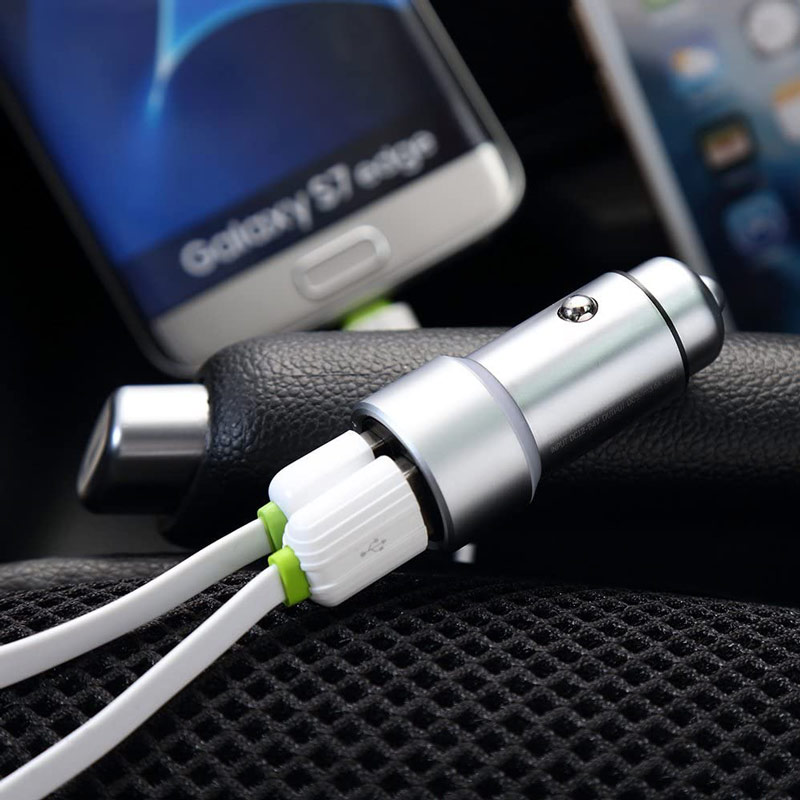شارژر فندکی LDNIO C302 3.6A + کابل MicroUSB