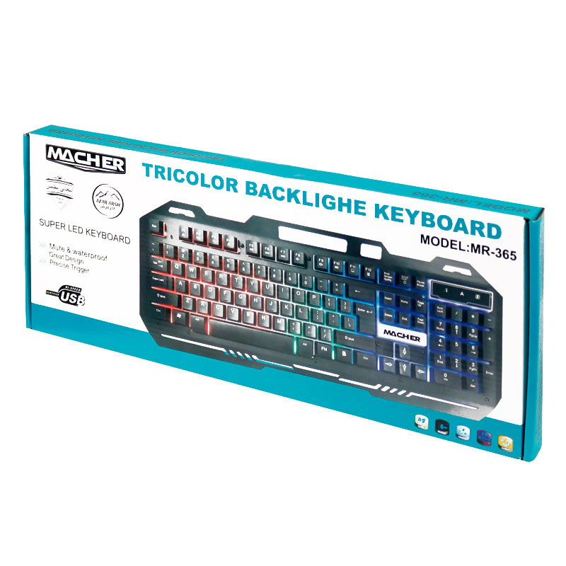 کیبورد گیمینگ مچر MR-365 RGB