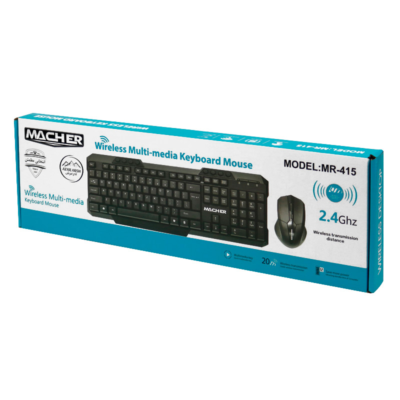 کیبورد و موس بی سیم مچر MR-415