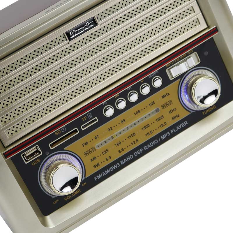 رادیو اسپیکر بلوتوثی رم و فلش خور Maxeeder MX-RA1213 AM05 + ریموت کنترل
