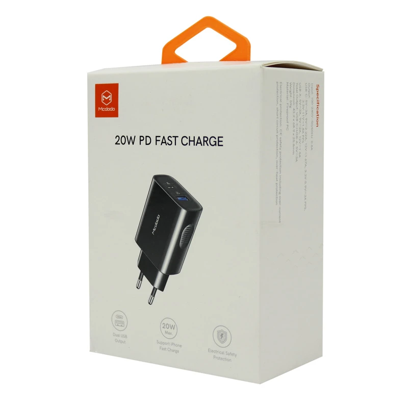 کلگی فست شارژ Mcdodo CH-8411 2Port 3A QC3.0 PD 20W
