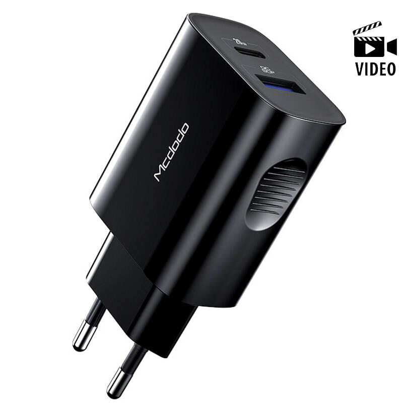 کلگی فست شارژ Mcdodo CH-8411 2Port 3A QC3.0 PD 20W