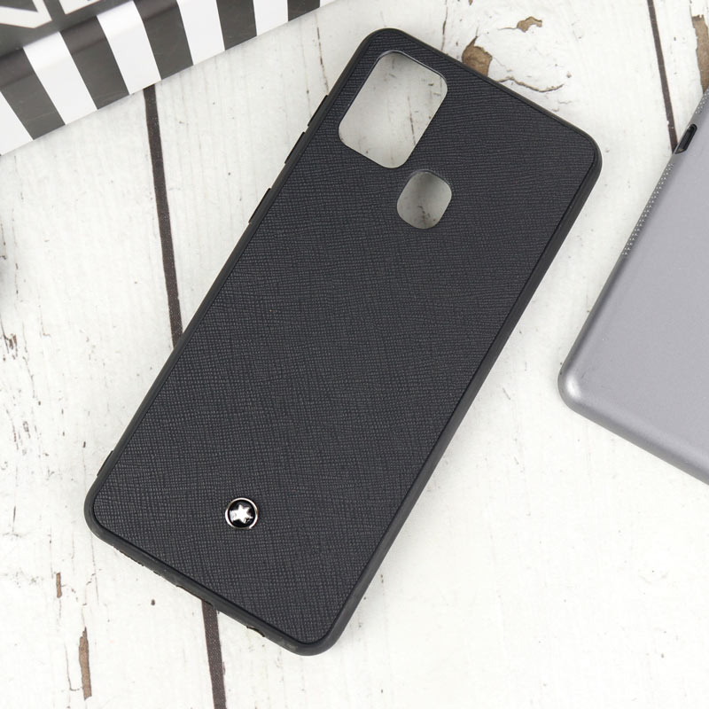 قاب چرمی Mont Blanc سامسونگ Galaxy A21s سری B مشکی