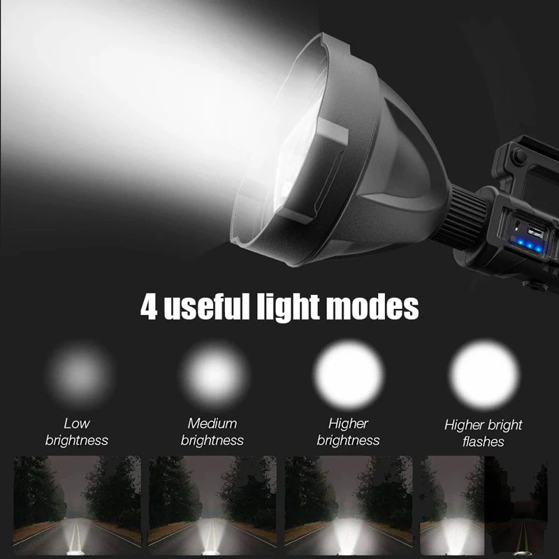 چراغ قوه شارژی Multifunctional Searchlight W591