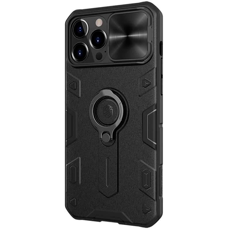 قاب اورجینال ضدضربه محافظ لنزدار هولدردار Camshield Armor نیلکین Apple iPhone 13 Pro
