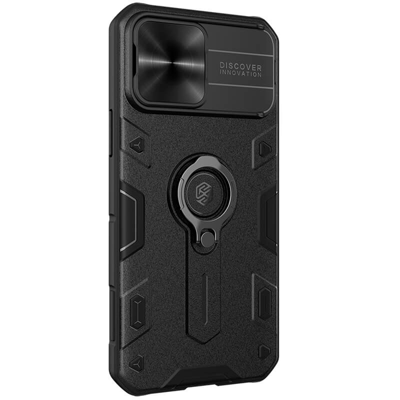 قاب اورجینال ضدضربه محافظ لنزدار هولدردار Camshield Armor نیلکین Apple iPhone 13 Pro Max