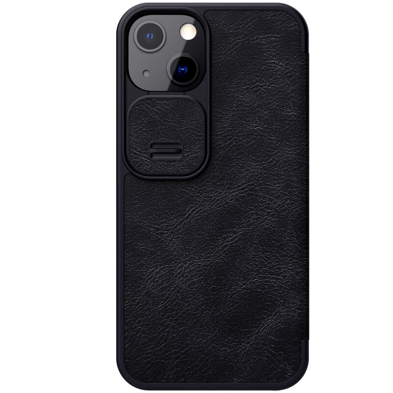 کیف چرمی اورجینال محافظ لنزدار QIN Pro نیلکین Apple iPhone 13
