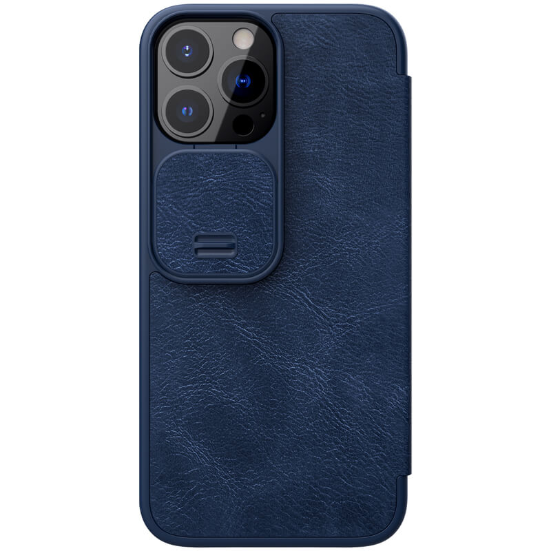 کیف چرمی اورجینال محافظ لنزدار QIN Pro نیلکین Apple iPhone 13 Pro