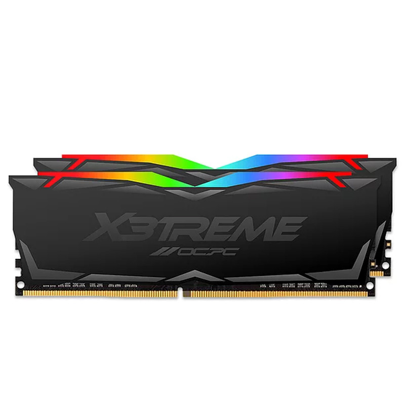 رم کامپیوتر OCPC X3TREME RGB Black DDR4 16GB 3200MHz CL16 Dual