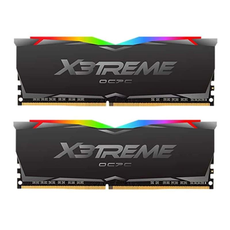 رم کامپیوتر OCPC X3TREME RGB Black DDR4 32GB 3200MHz CL16 Dual
