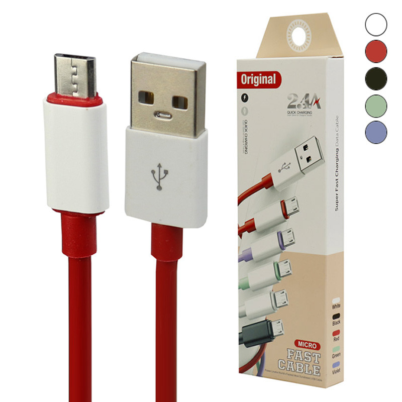 کابل میکرو یو اس بی فست شارژ Original 2.4A 1m