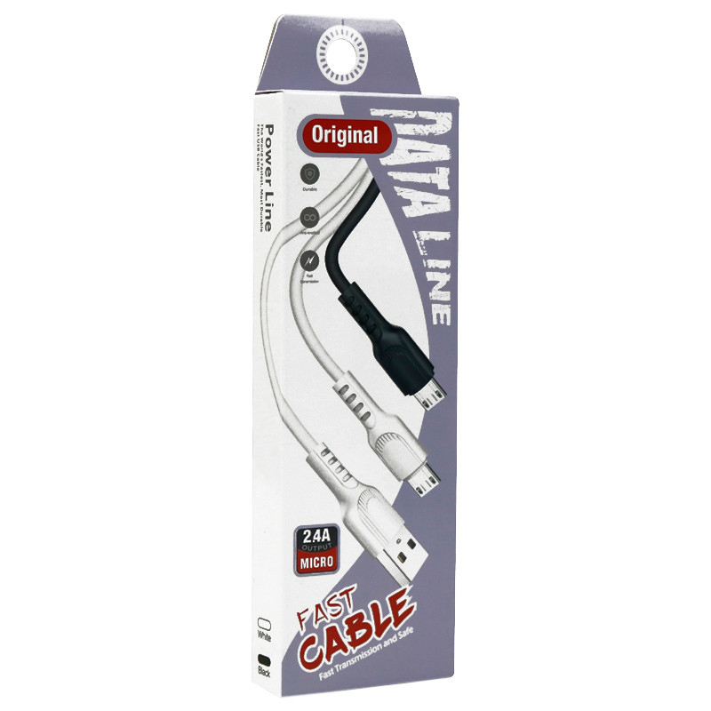 کابل سیلیکونی میکرو یو اس بی فست شارژ Original 2.4A 1m
