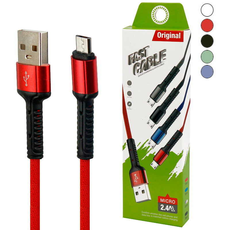کابل میکرو یو اس بی فست شارژ Original 2.4A 1m