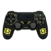 روکش دسته بازی PS4 طرح God Of War زرد مشکی