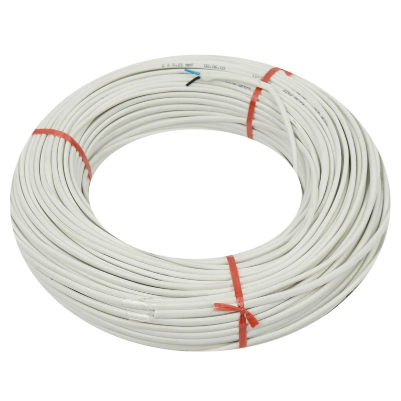 کابل برق مسی PVC 2*0.25 100m