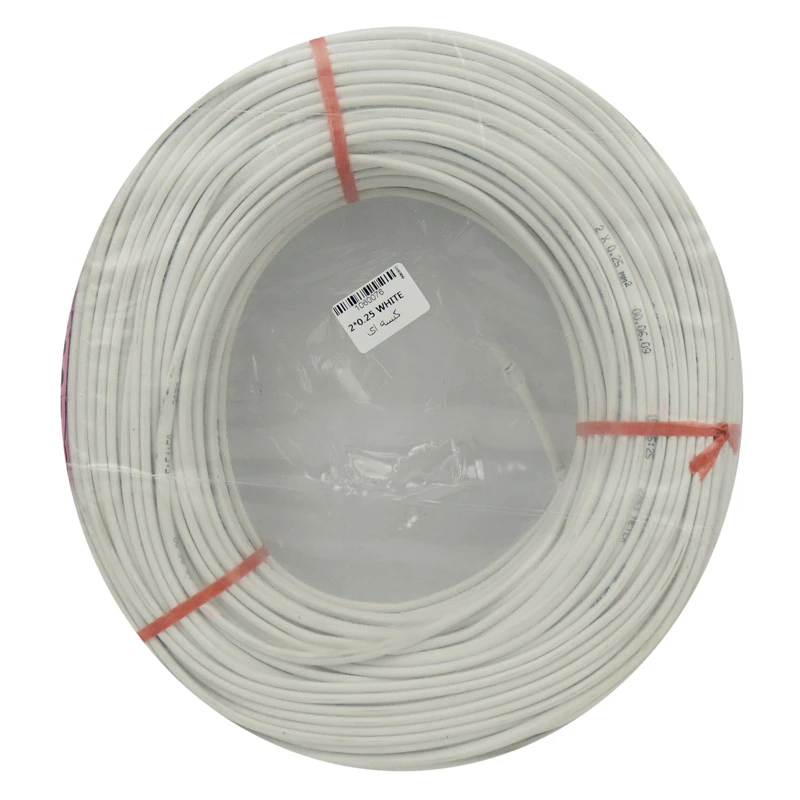 کابل برق مسی PVC 2*0.25 100m