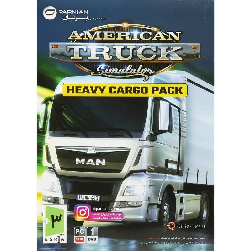 بازی American Truck Simulator Heavy Cargo Pack 1DVD پرنیان مناسب برای PC