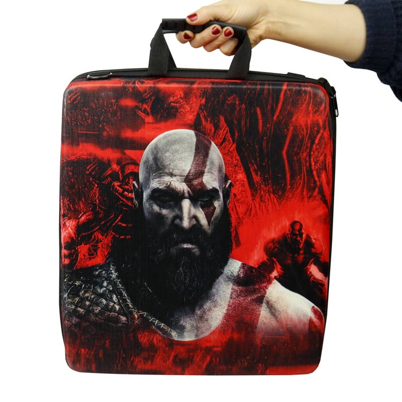 کیف کنسول بازی PS4 طرح کاراکتر God Of War زمینه قرمز