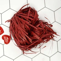 پوشال قرمز طرح I Love You