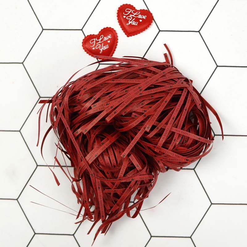 پوشال قرمز طرح I Love You