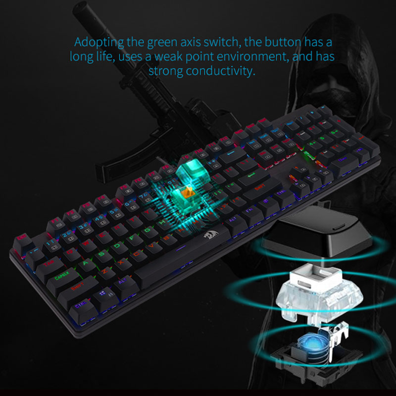 کیبورد گیمینگ ردراگون K208 RGB