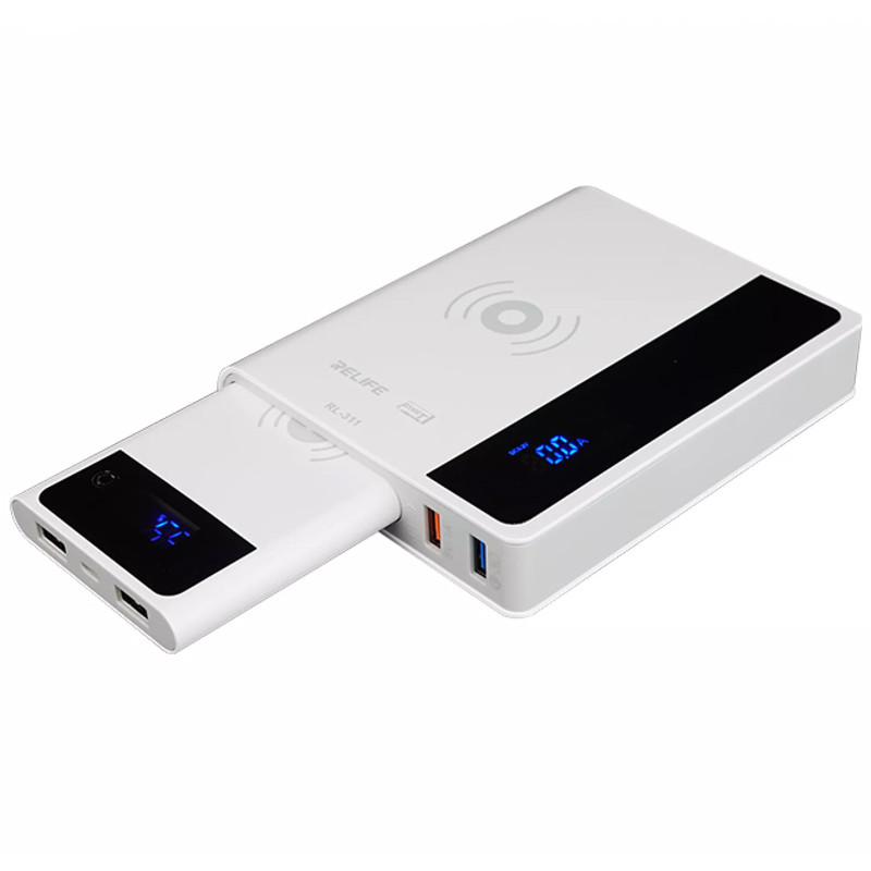 پاور بانک بی سیم فست شارژ 5000 ریلایف Relife RL-311 2 IN 1 QC3.0 20W