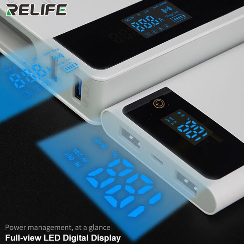پاور بانک بی سیم فست شارژ 5000 ریلایف Relife RL-311 2 IN 1 QC3.0 20W