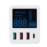 شارژر و تستر Relife RL-312 4Port 6A QC3.0 PD 30W Type-C