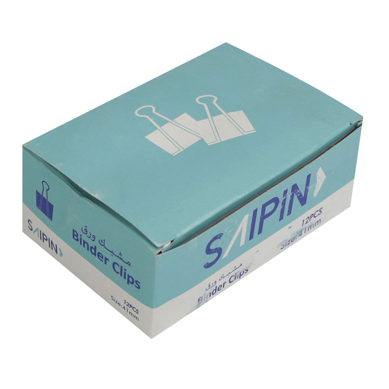 گیره دوبل Saipin 41mm بسته 12 عددی