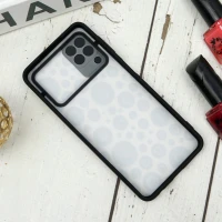 قاب طرحدار محافظ لنزدار کشویی + پاپ سوکت طرح چشم و نظر سامسونگ A22 4G سری B