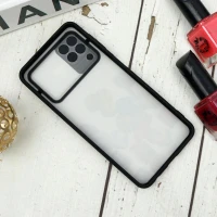 قاب طرحدار محافظ لنزدار کشویی + پاپ سوکت طرح تاس سامسونگ A22 4G سری B