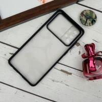 قاب طرحدار محافظ لنزدار کشویی + پاپ سوکت طرح ارتشی سامسونگ A72 سری B