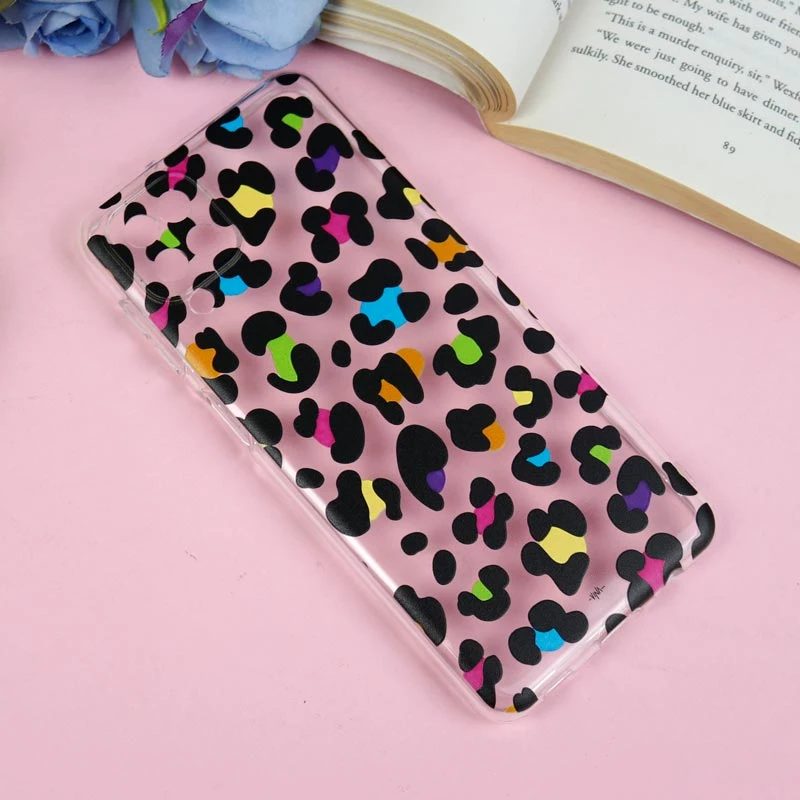 قاب ژله ای سامسونگ Galaxy A12 طرح پلنگی محافظ لنزدار