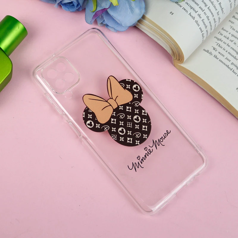 قاب ژله ای سامسونگ Galaxy A12 طرح مینی موس محافظ لنزدار