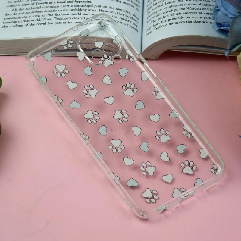 قاب ژله ای سامسونگ Galaxy A12 طرح ردپا محافظ لنزدار