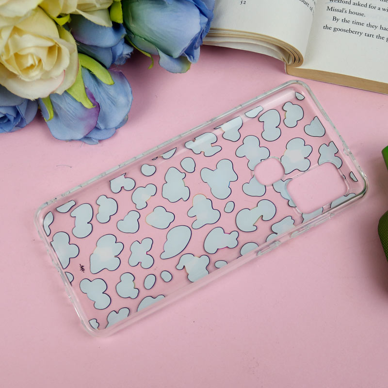 قاب ژله ای شفاف طرحدار پلنگی Samsung Galaxy A21s