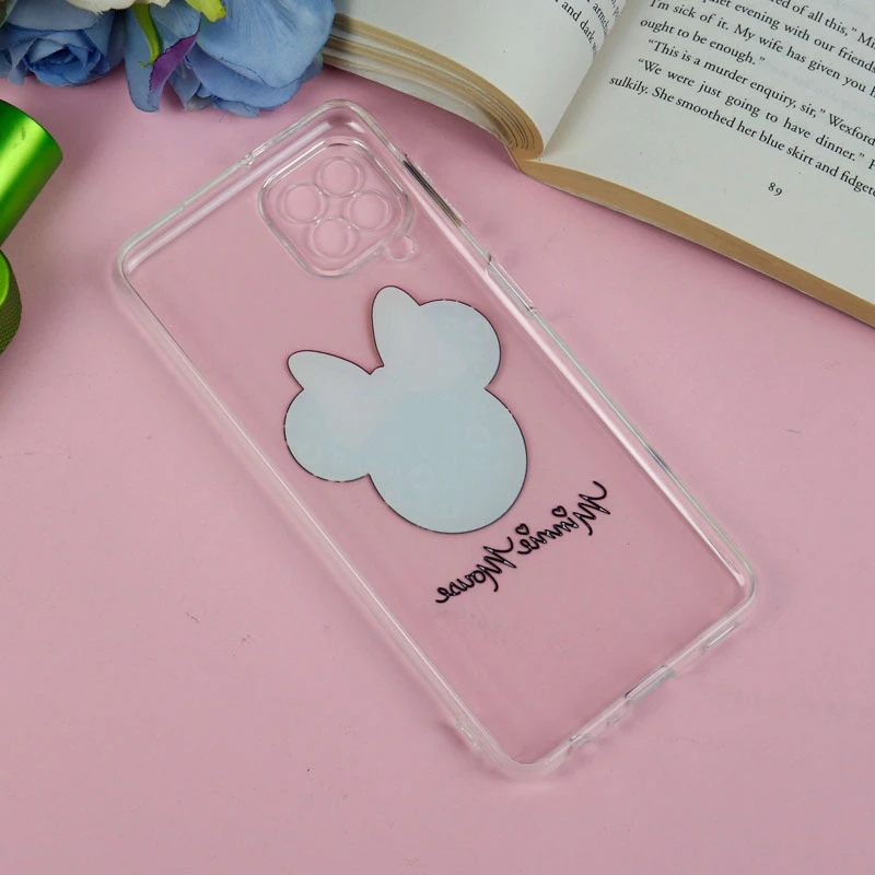 قاب ژله ای سامسونگ Galaxy A22 4G طرح مینی موس محافظ لنزدار
