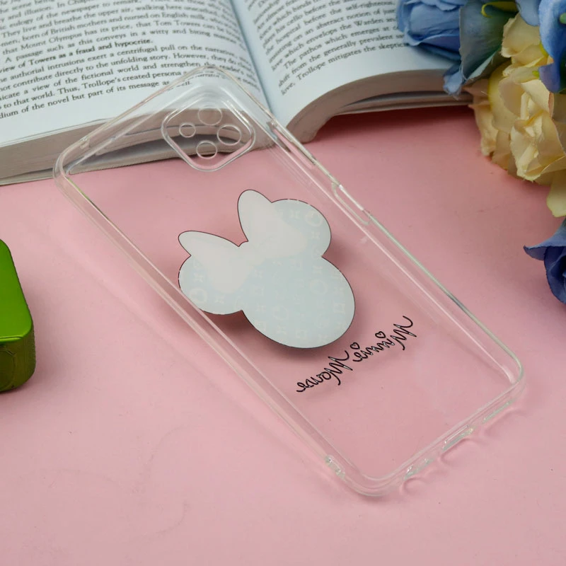 قاب ژله ای سامسونگ Galaxy A22 5G طرح مینی موس محافظ لنزدار