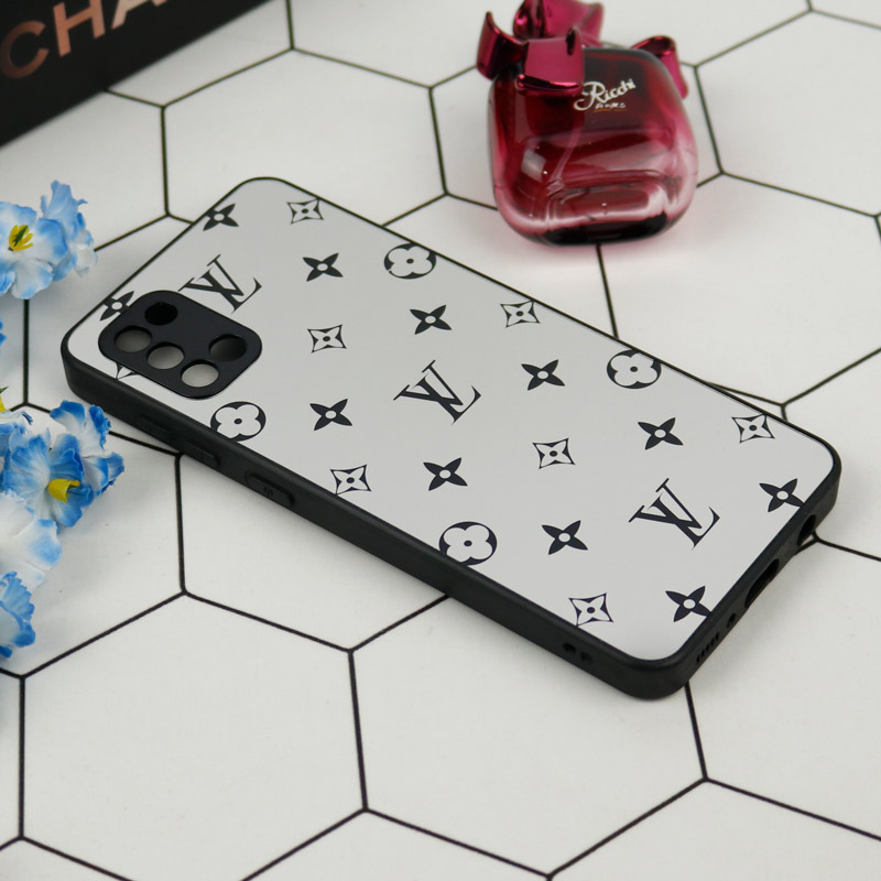 قاب محافظ لنزدار آینه ای طرح LV مشکی Samsung Galaxy A31