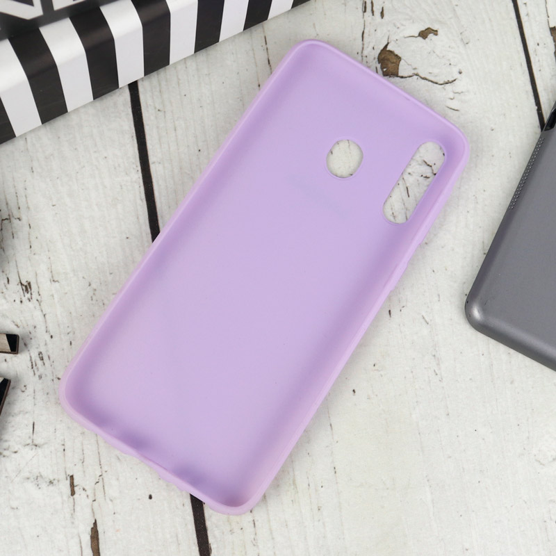 قاب طرح سیلیکونی Samsung Galaxy M30 بنفش