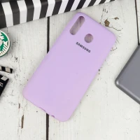 قاب طرح سیلیکونی Samsung Galaxy M30 بنفش