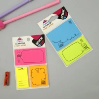 کاغذ یادداشت چسب دار Schoolfans FA92124 طرح دار بسته 100 برگی