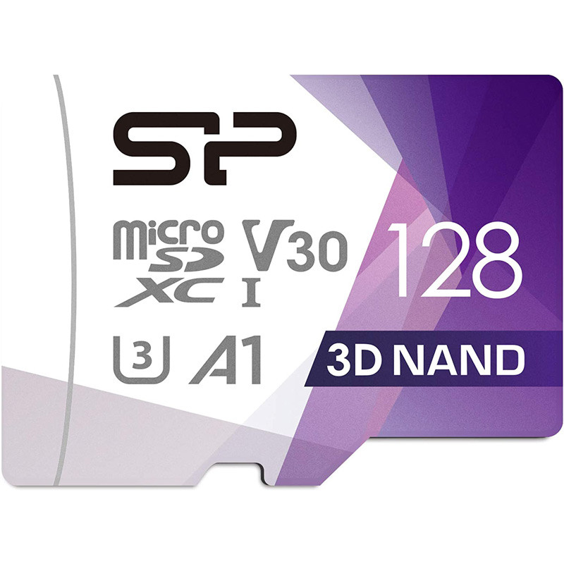 رم میکرو 128 گیگ سیلیکون پاور Silicon Power Superior Pro A1 V30 U3 100MB/s + خشاب