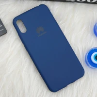 قاب طرح سیلیکونی Huawei Honor 8A سرمه ای