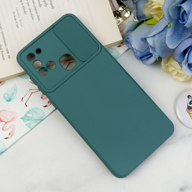 قاب سیلیکونی محافظ لنزدار کشویی Samsung A21s