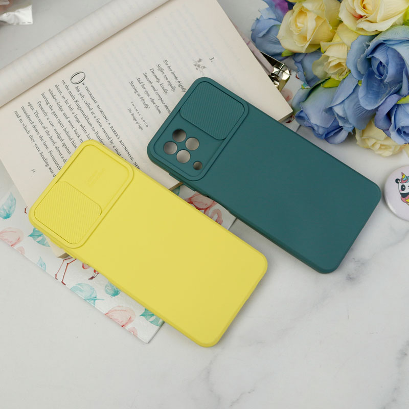قاب سیلیکونی محافظ لنزدار کشویی Samsung A22 4G