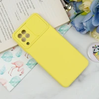قاب سیلیکونی محافظ لنزدار کشویی Samsung A22 4G