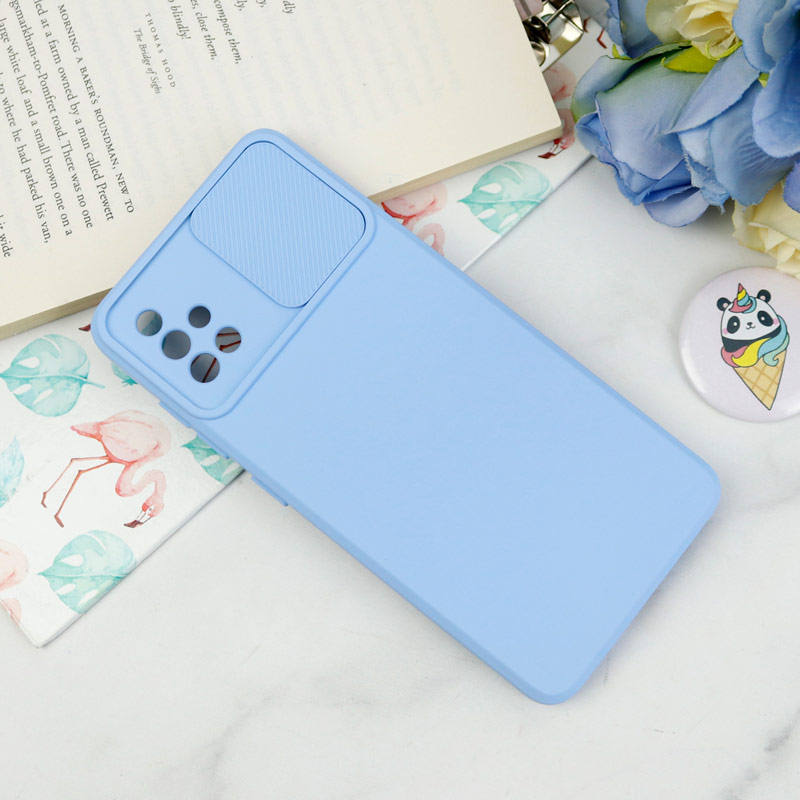 قاب طرح سیلیکونی محافظ لنزدار کشویی Samsung A51