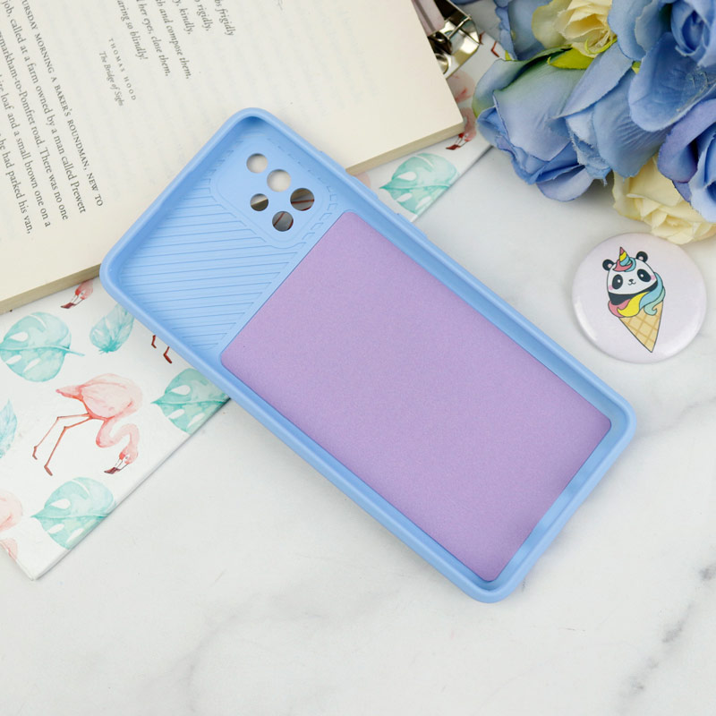 قاب طرح سیلیکونی محافظ لنزدار کشویی Samsung A51